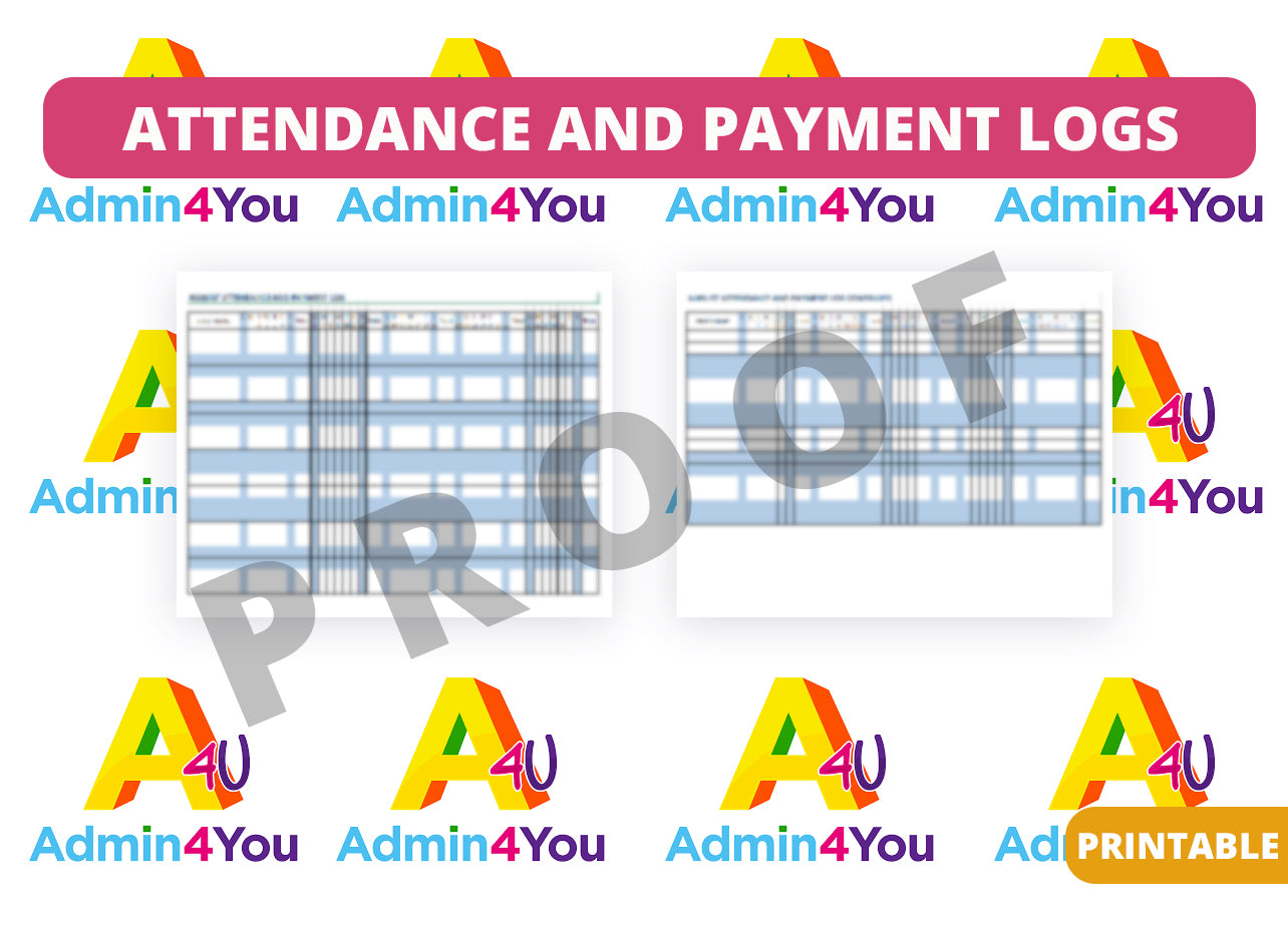 Attendance and Payment Log