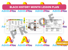 Load image into Gallery viewer, Black History Month Lesson Plan
