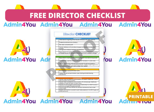 FREE GIFT FOR ADMINISTRATION/TEACHER APPRECIATION
