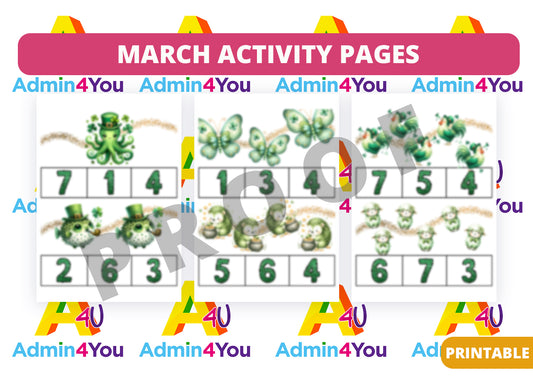 March Activity Pages