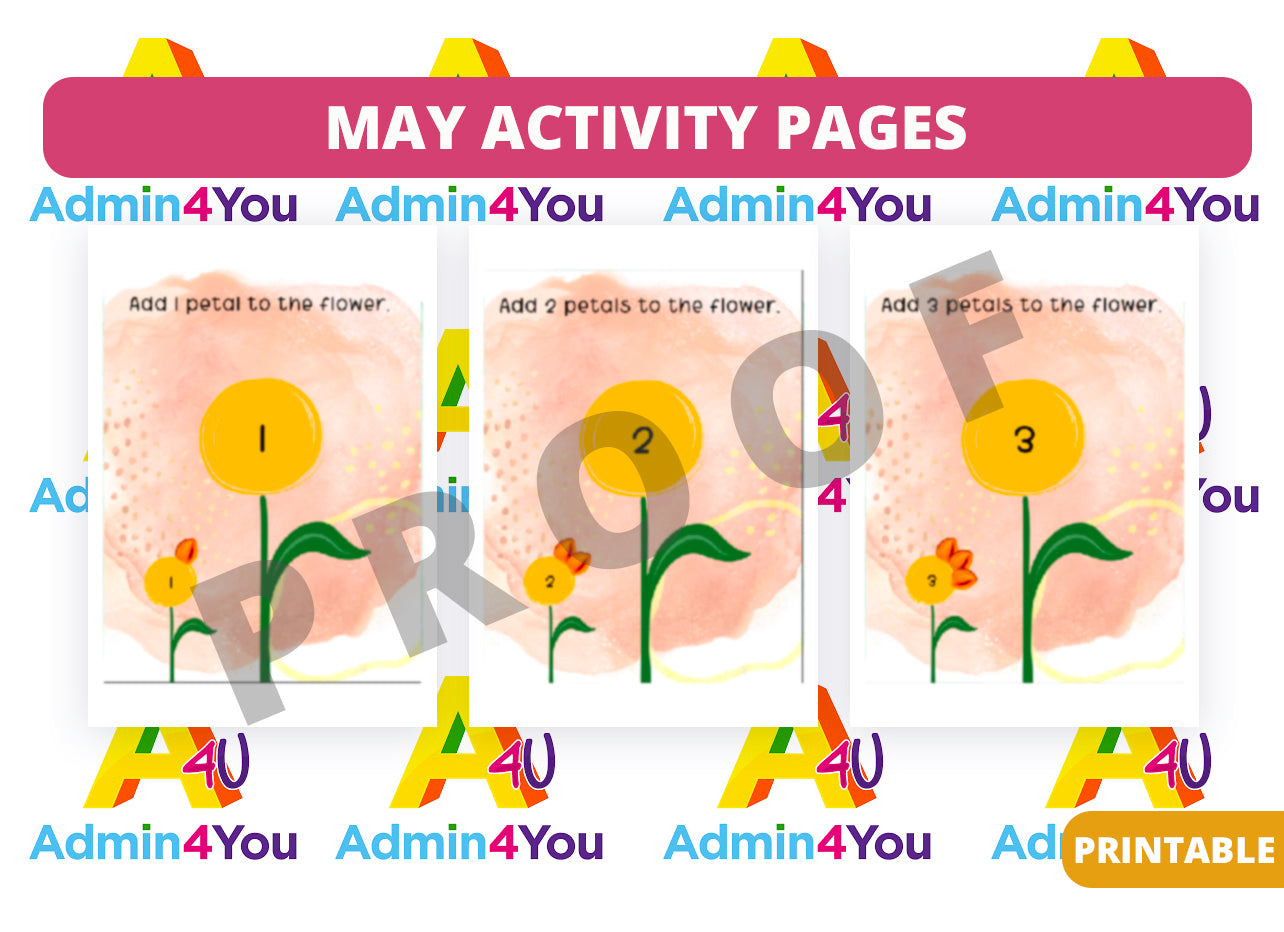 May Activity Pages Admin For You