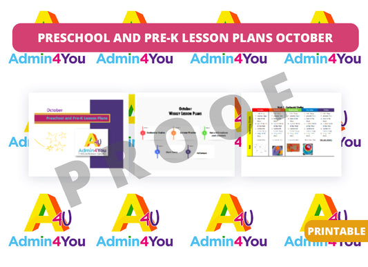 October Preschool and Pre-K Lesson Plans