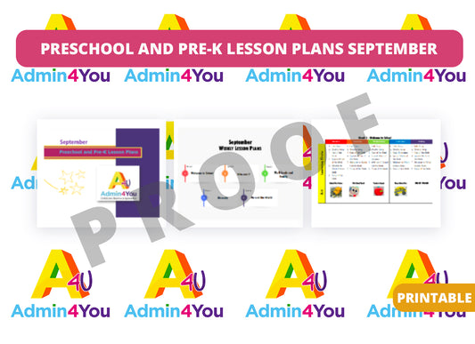 September Preschool and Pre-K Lesson Plans
