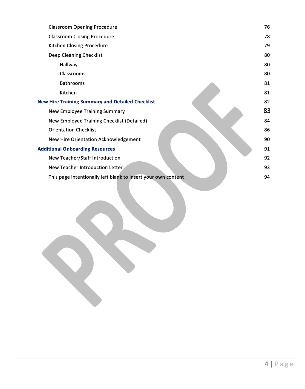 New Hire Employee Orientation Binder