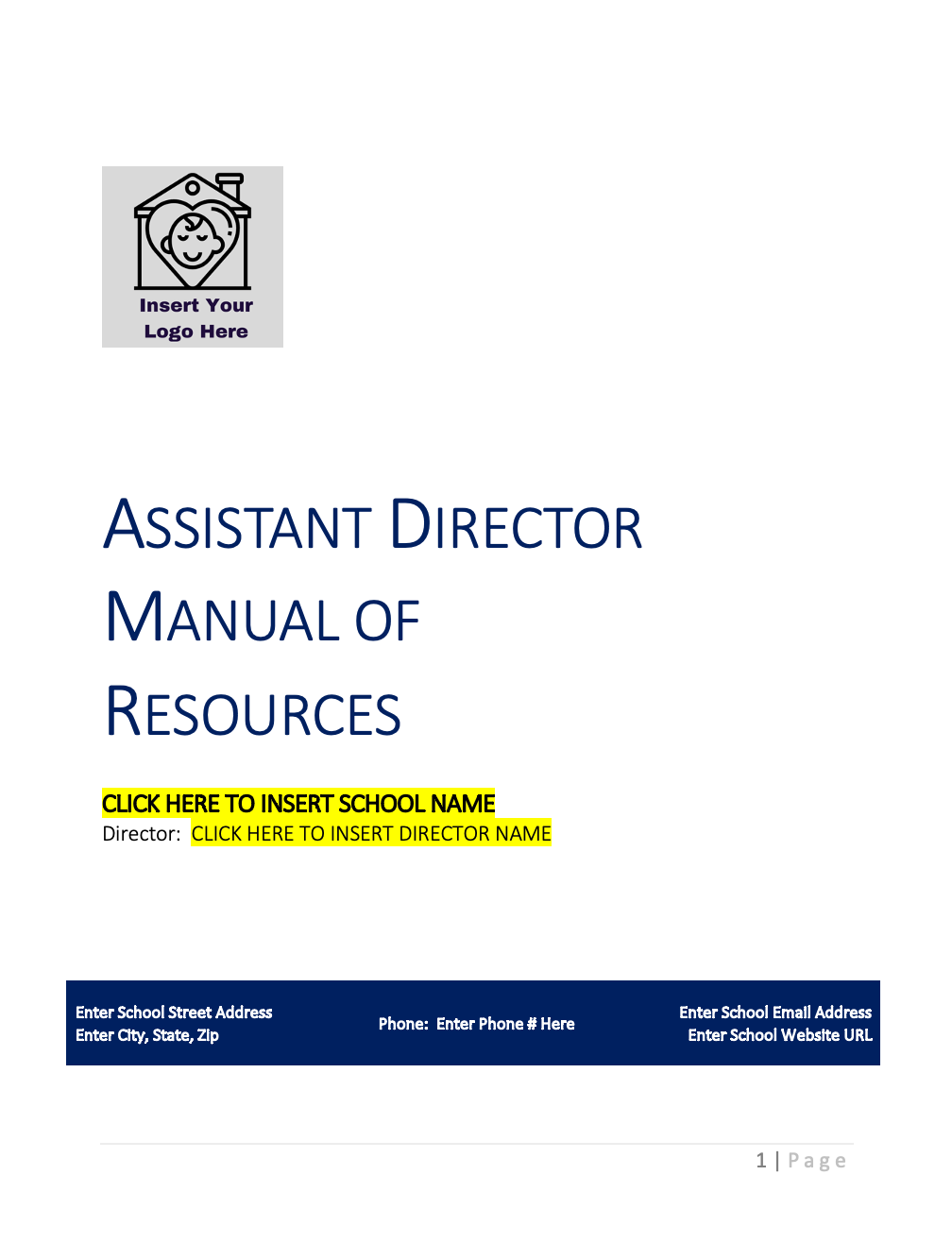 Assistant Director Manual and Resources