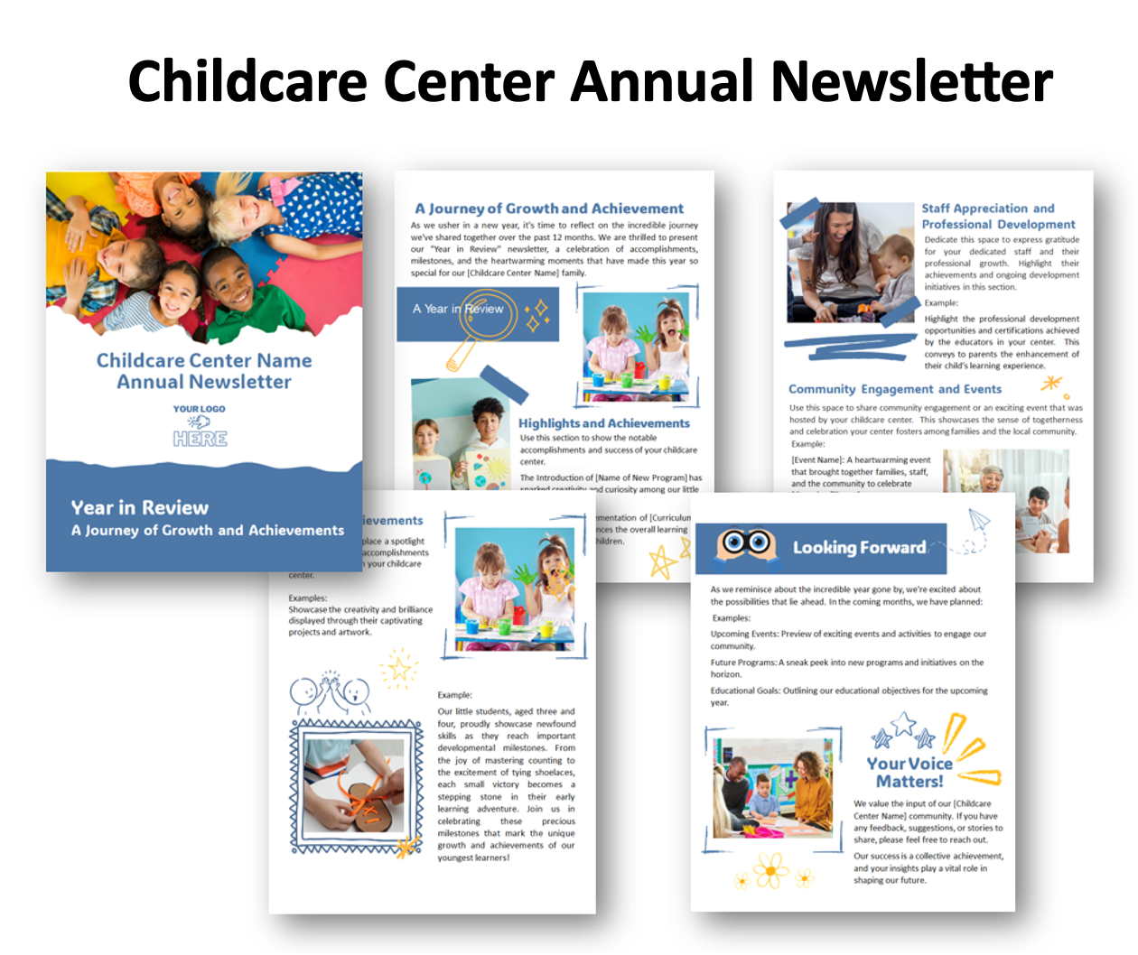 Annual Newsletter Template for Year in Review: A Journey of Growth and Achievements