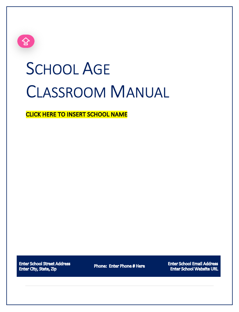 Classroom Manual for School Age