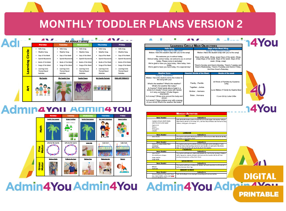 August Toddler Lesson Plans Version 2