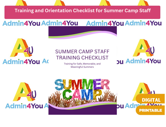 Training and Orientation Checklist for Summer Camp Staff