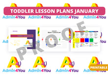 Load image into Gallery viewer, January Toddler Lesson Plans
