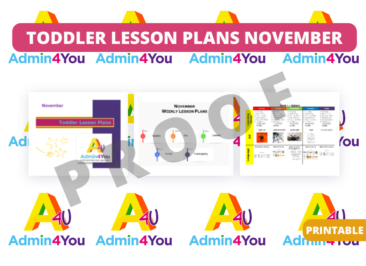 November Toddler Lesson Plans Version 1
