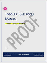 Load and play video in Gallery viewer, Childcare Classroom Manual for Toddlers
