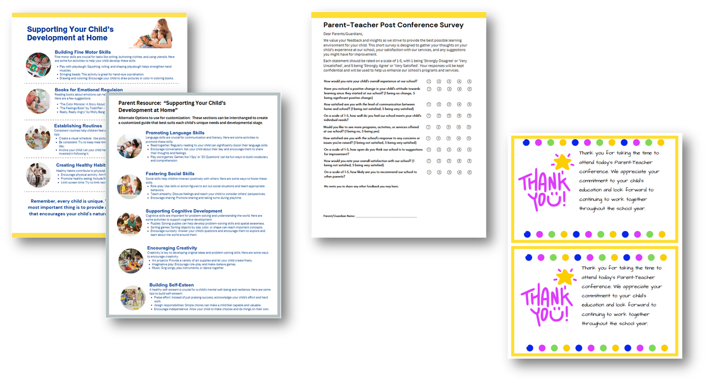 Parent-Teacher Conference Resource Kit Canva Version