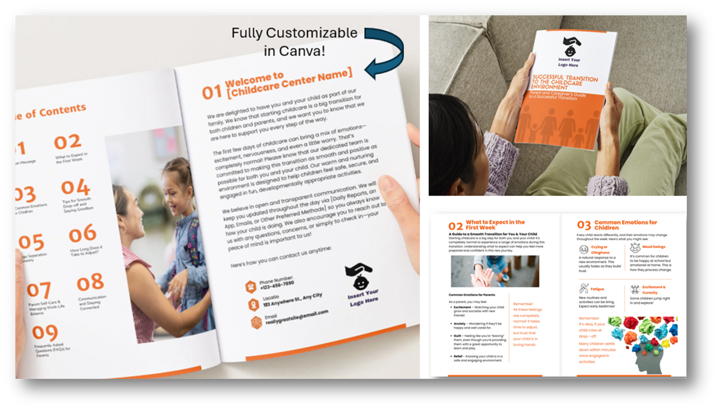 Successful Transition to the Childcare Environment – A Parent and Caregiver’s Guide to a Successful Transition Full Resource - Canva