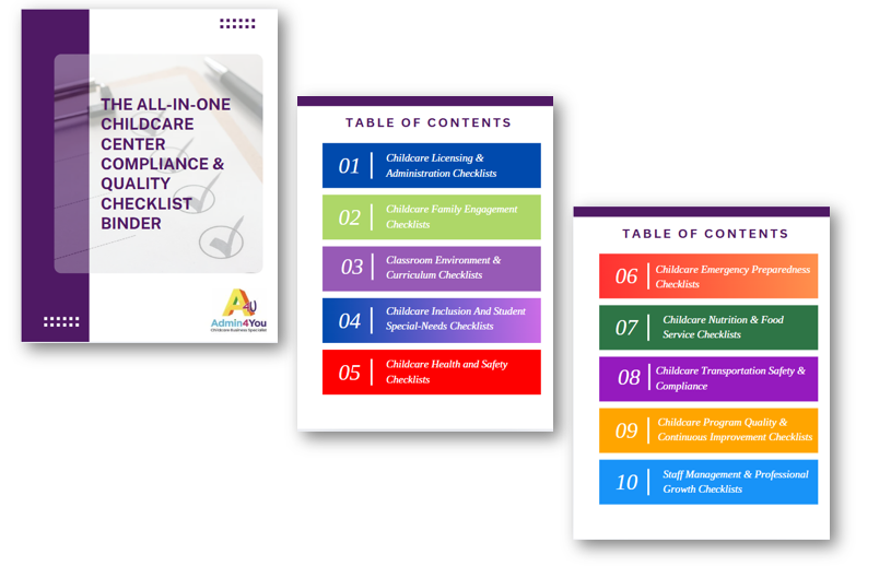 SOP Series: The Complete Childcare Compliance and Quality Checklist Binder