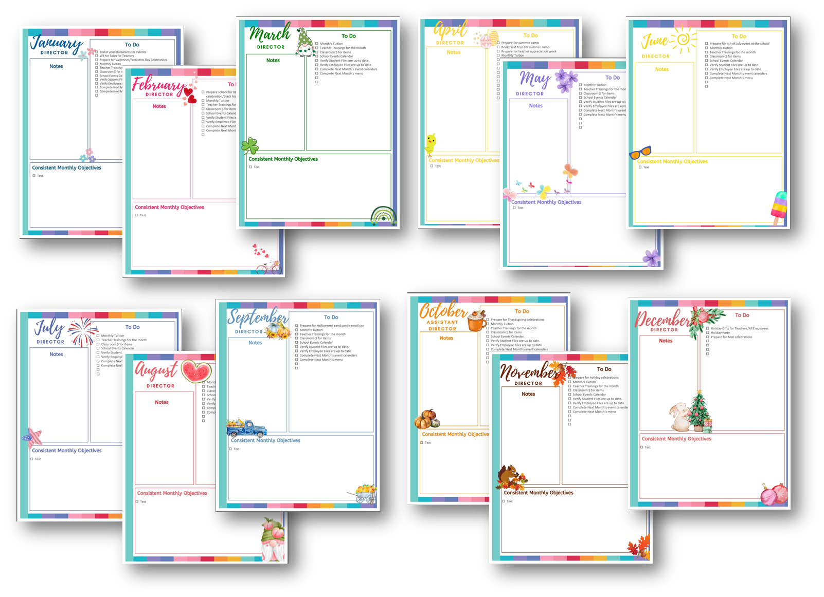 12 Months Complete Set Duties Checklists Admin For You 12-months-complete-set-duties-checklists-admin-for-you