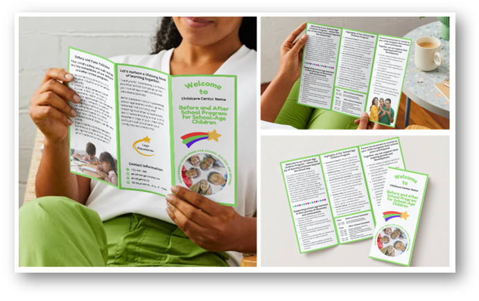 Classroom Trifold Brochure Templates - School-Age