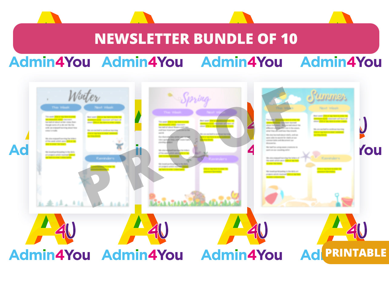 Weekly Newsletter Bundle of 10