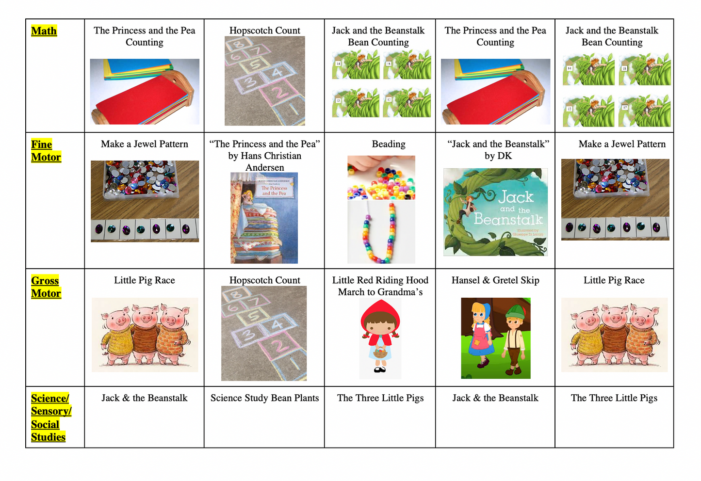 August Preschool and Pre-K Lesson Plans
