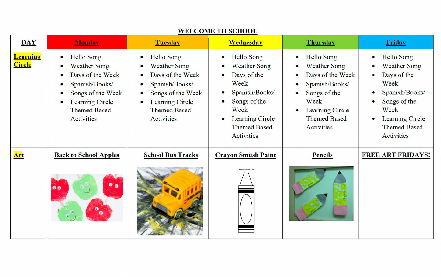 Full Year 2's and 3's Curriculum Version 1