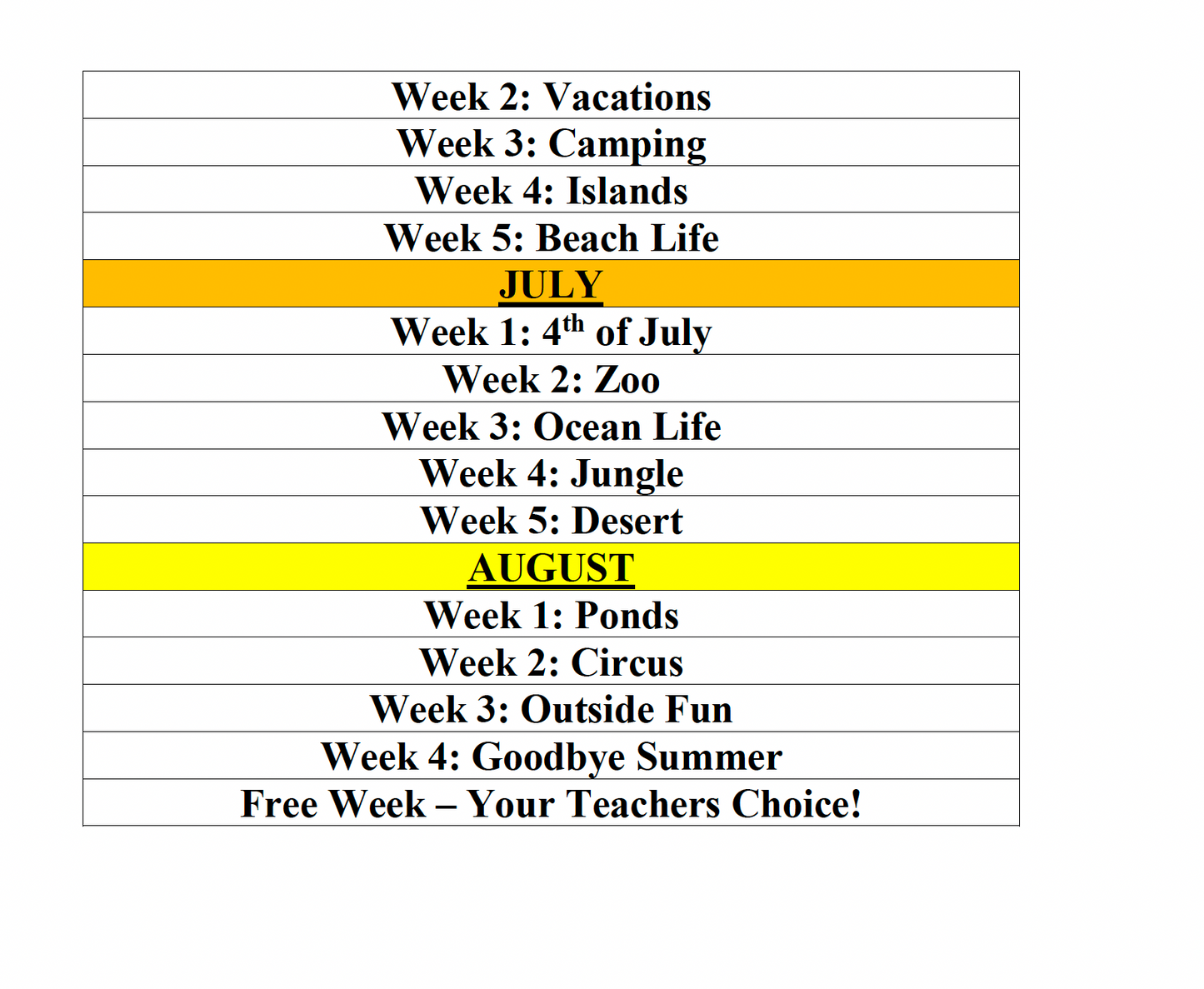 Full Year Infant Curriculum Version 1