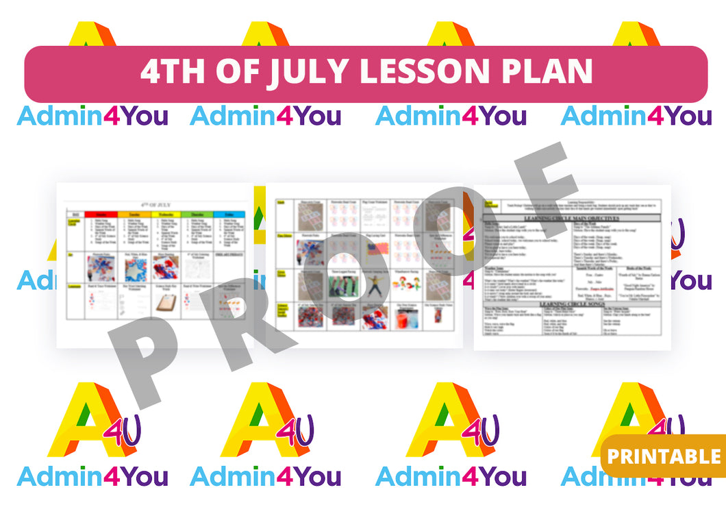 4th of July Lesson Plans