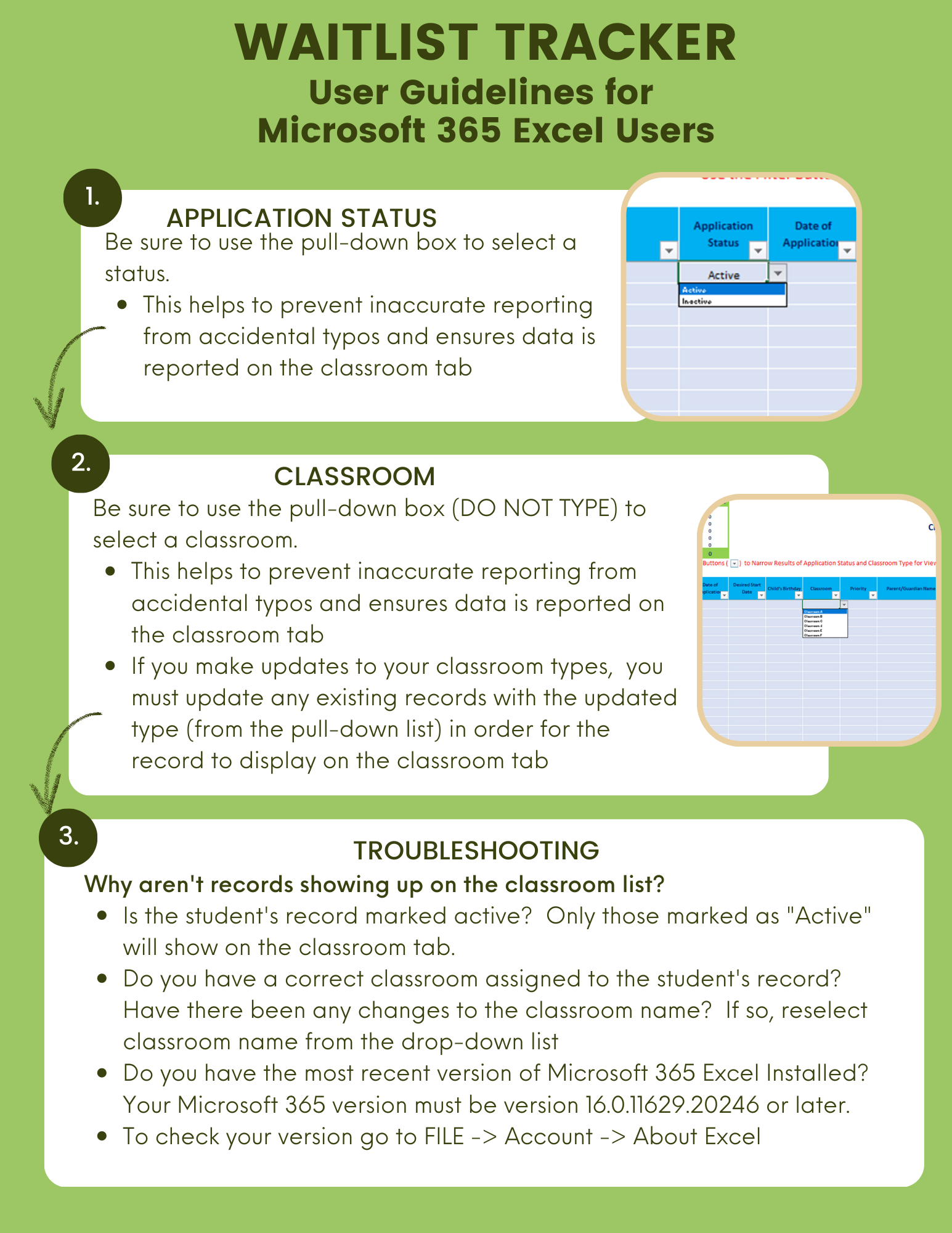 Waitlist Tracker - Single Classroom – Admin For You