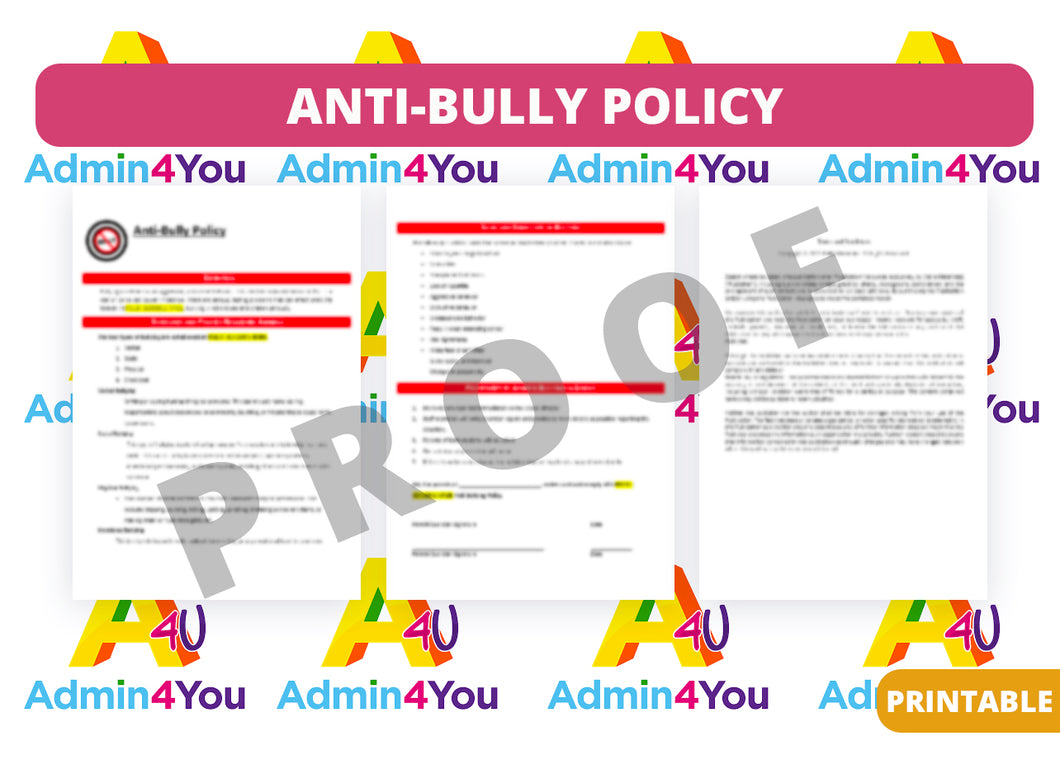 Anti-Bully Policy