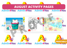 Load image into Gallery viewer, August Activity Pages
