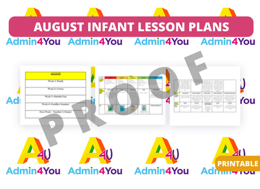 August Infant Lesson Plans