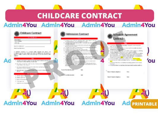 Childcare Contract