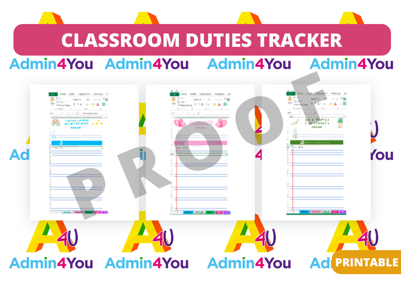 Classroom Duties Tracker – Admin For You