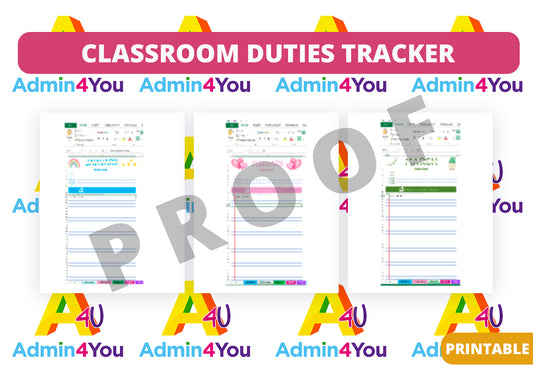 Classroom Duties Tracker