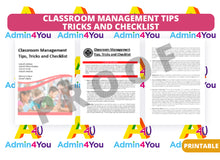 Load image into Gallery viewer, Classroom Management Tips, Tricks, and Checklist
