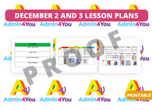 Load image into Gallery viewer, December 2&#39;s and 3&#39;s Lesson Plans
