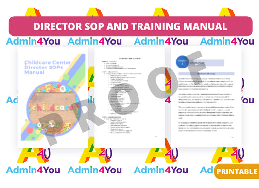 Director Training Manual and Standard Operating Procedures (SOP)