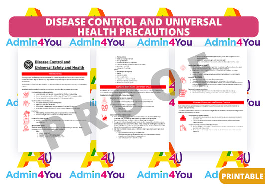 Disease Control and Universal Safety and Health Precautions