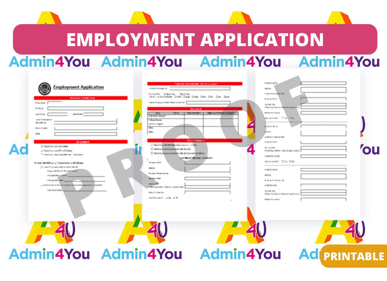 Employment Application