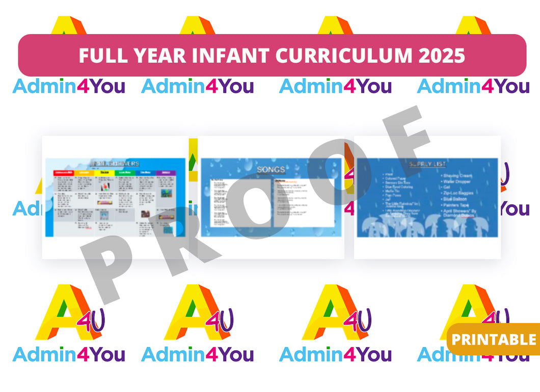Full Year Infant Curriculum (2024 Version 2)