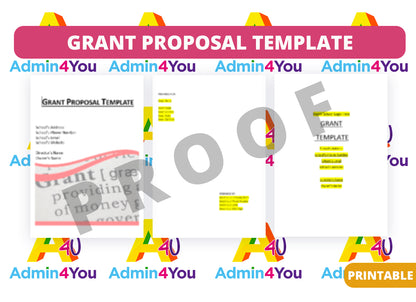 Grant Proposal Template with Cover Letter