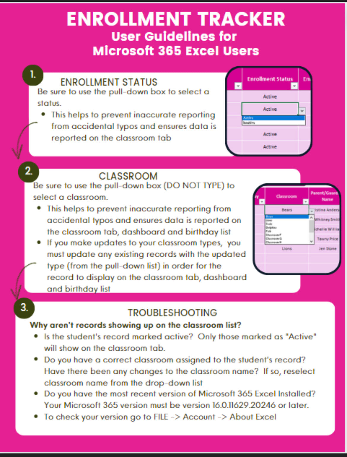 Childcare Enrollment Tracker