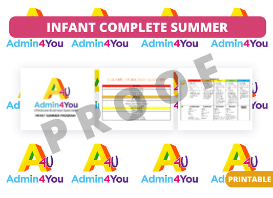 Summer Camp Plans for Infant (Bundle 1)