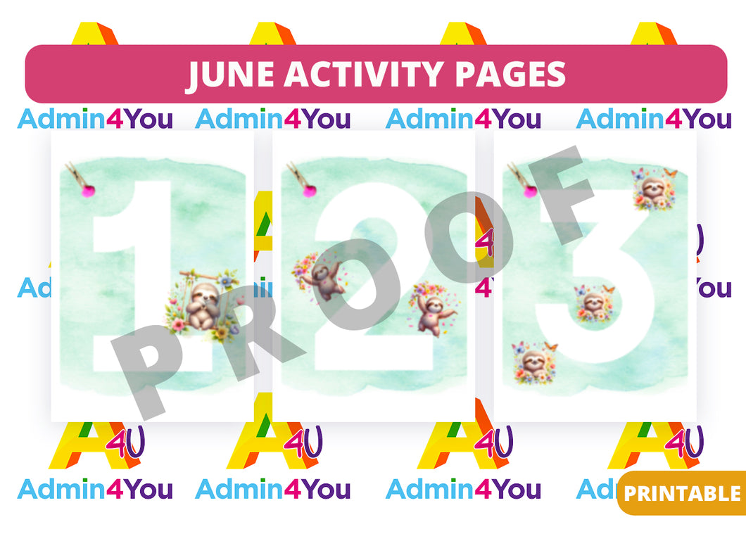 June Activity Pages
