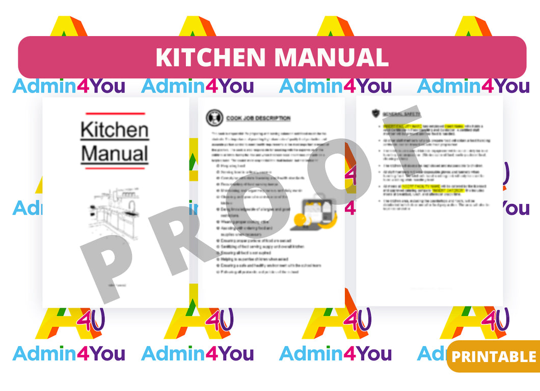 Kitchen Manual