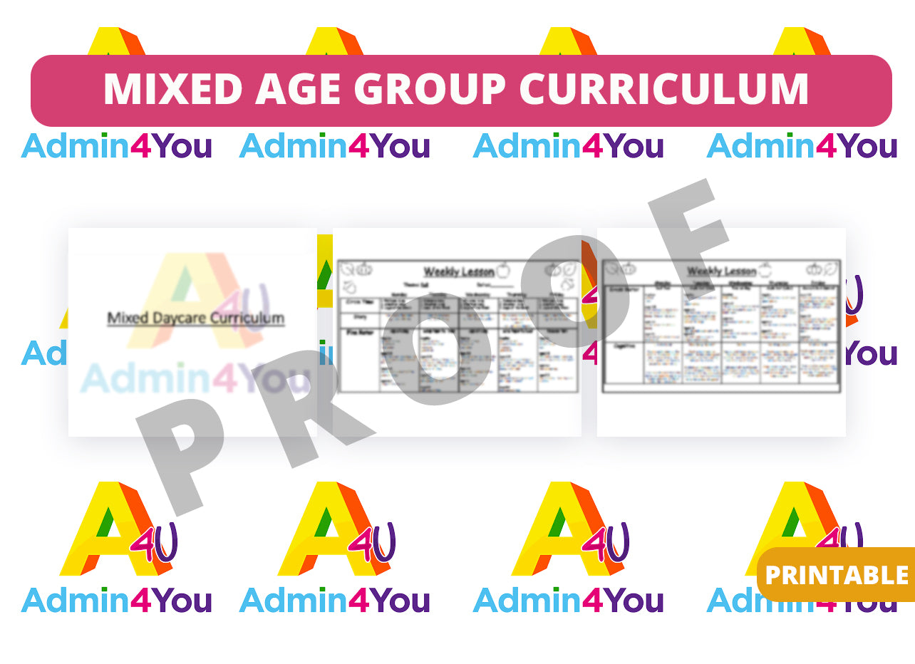 Mixed-Age Group Daycare Curriculum – Admin For You