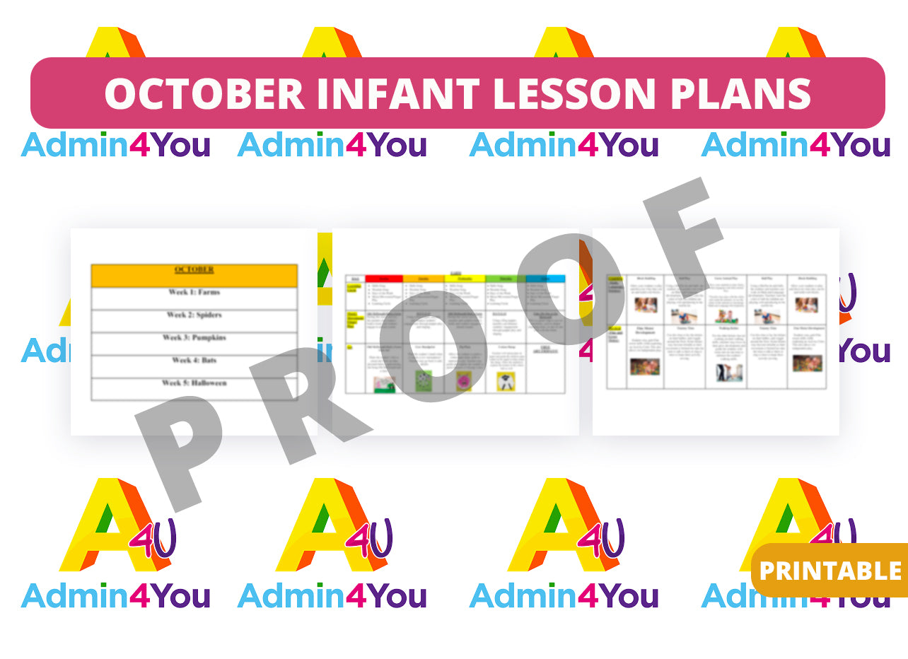 October Infant Lesson Plans