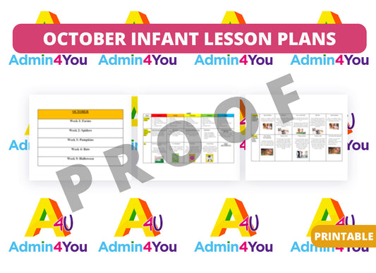 October Infant Lesson Plans