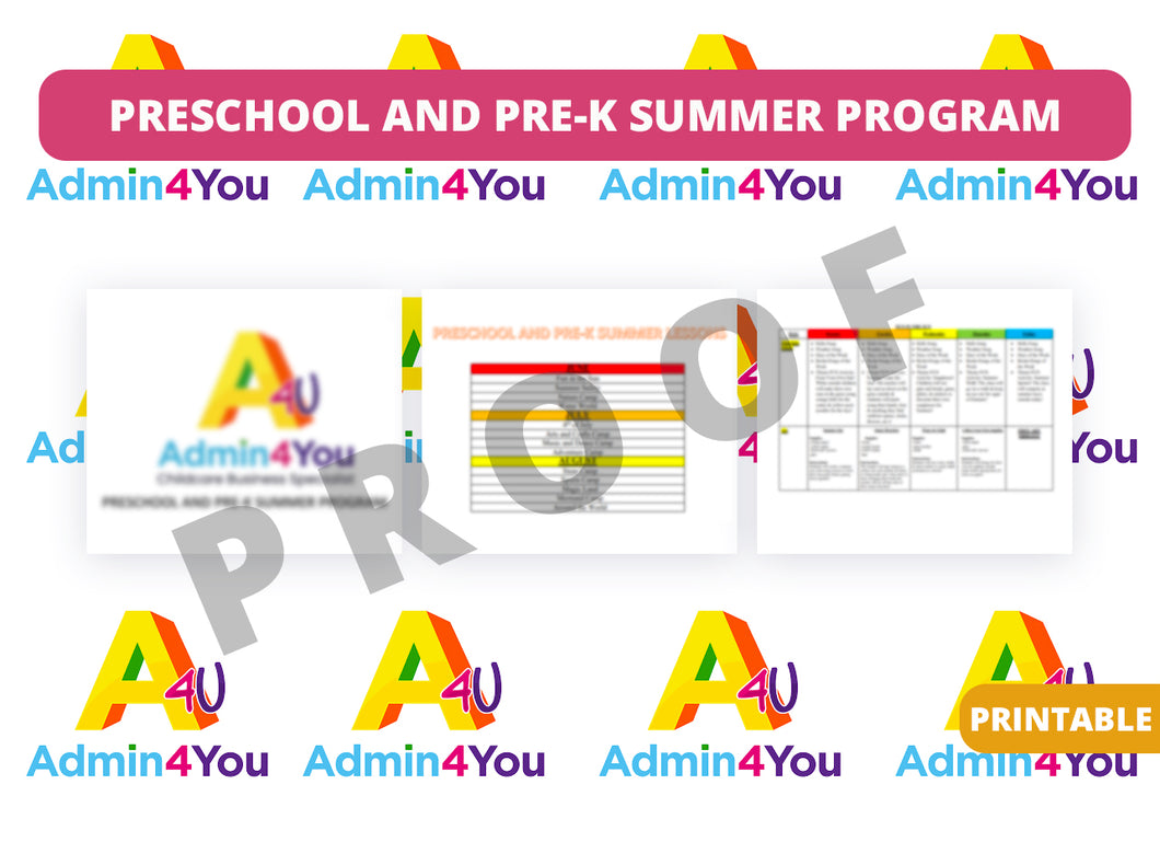 Summer Camp Plans for Preschool and Pre-K (Bundle #2)