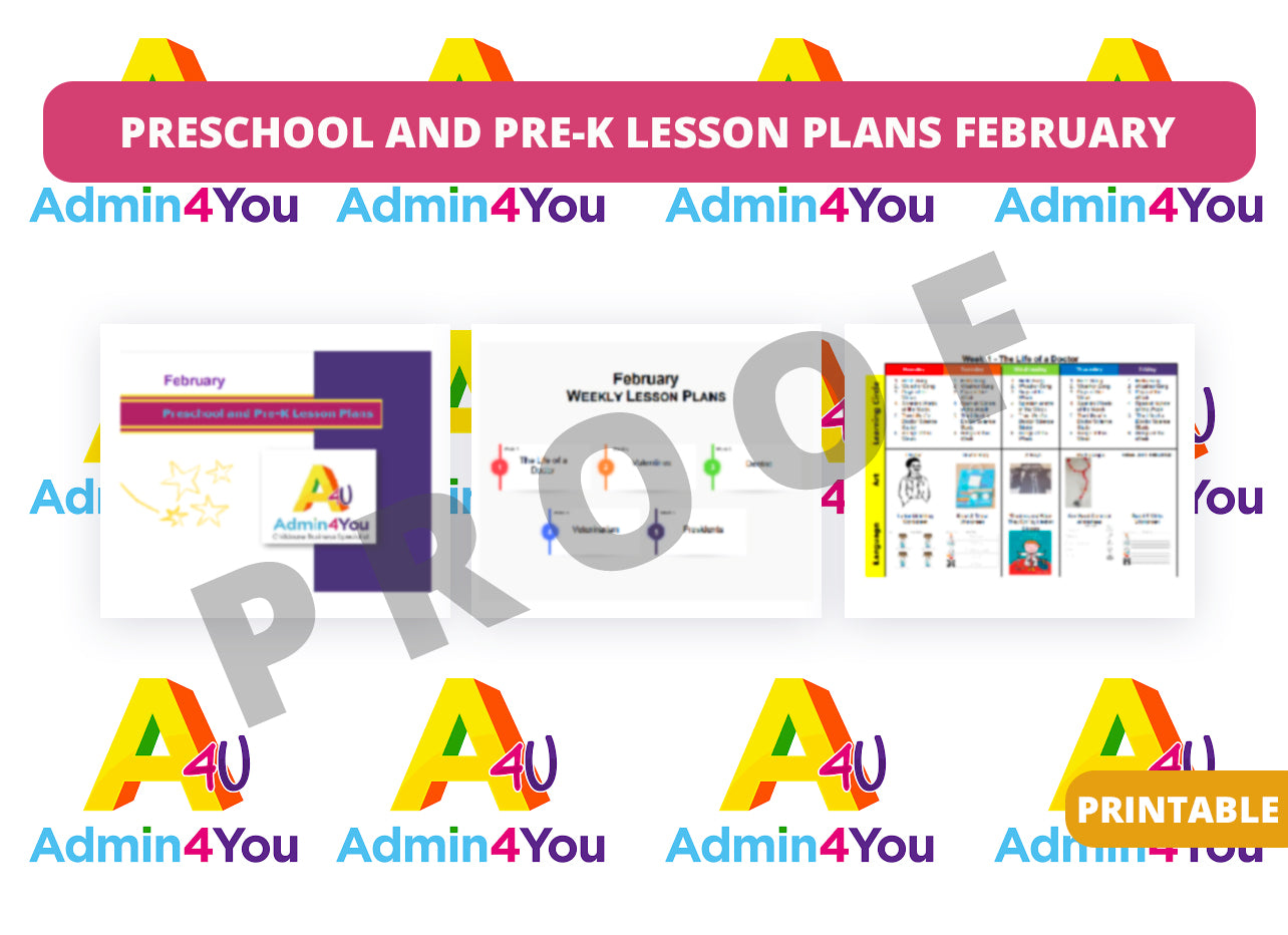 Pre Lesson Lesson February Preschool and Pre-K Lesson Plans – Admin For You