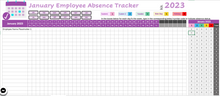Load image into Gallery viewer, Employee Absence Tracker and Calendar - Track up to 50 Employees
